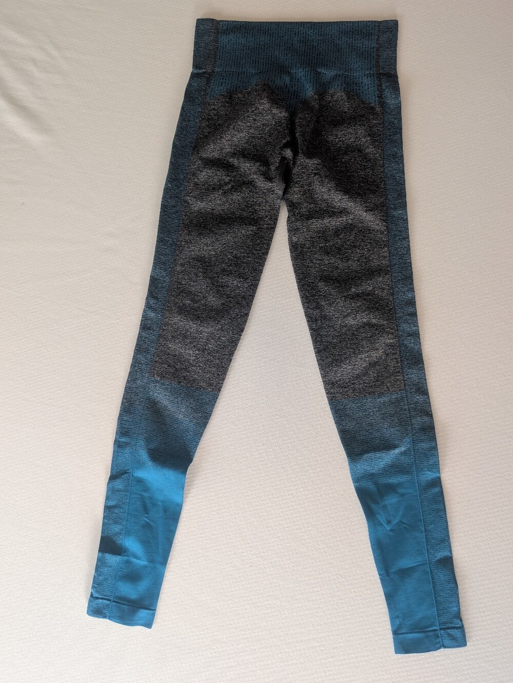 Gymshark Amplify Leggings Black Marl/Deep Teal Women's Sz S
